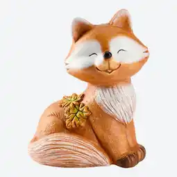 NKD Fuchs-Figur mit Herbstblatt, ca. 27,5x21,5x16,5 cm Angebot