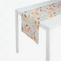 NKD Tischläufer mit Blätter-Design, ca. 40x140 cm Angebot