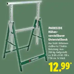 Lidl PARKSIDE Höhenverstellbarer Unterstellbock Angebot