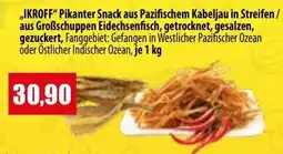 Mix Markt IKROFF Pikanter Snack aus Pazifischem Kabeljau in Streifen Angebot