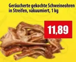 Mix Markt Geräucherte gekochte Schweineohren in Streifen, vakuumiert Angebot