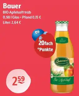 Getränke Hoffmann Bauer BIO Apfelsaft trüb Angebot