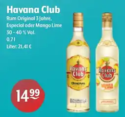 Getränke Hoffmann Havana Club Rum Original 3 Jahre Angebot