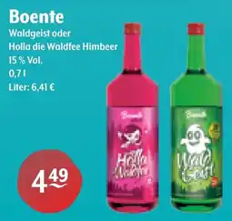 Getränke Hoffmann Boente Waldgeist oder Holla die Waldfee Himbeer Angebot