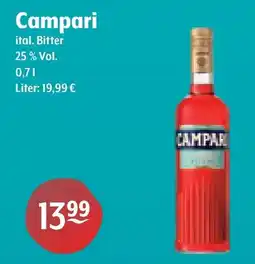 Getränke Hoffmann Campari ital. Bitter Angebot
