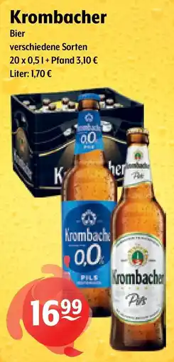 Getränke Hoffmann Krombacher Bier Angebot