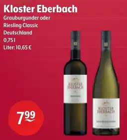 Getränke Hoffmann Kloster Eberbach Grauburgunder oder Riesling Classic Angebot