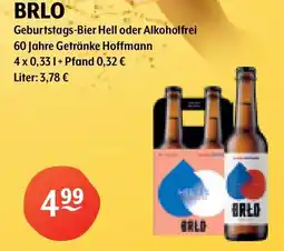 Getränke Hoffmann BRLO Geburtstags-Bier Hell oder Alkoholfrei Angebot