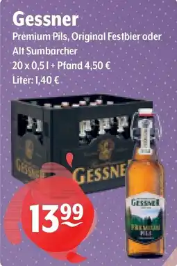 Getränke Hoffmann Gessner Premium Pils Angebot