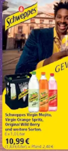 Getränke Hoffmann Schweppes Virgin Mojito, Virgin Orange Spritz, Original Wild Berry und weitere Sorten Angebot