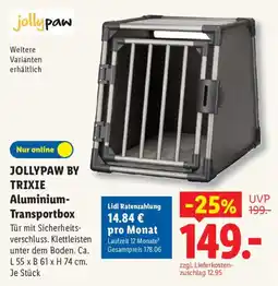 Lidl JOLLYPAW BY TRIXIE Aluminium-Transportbox Angebot