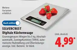 Lidl SILVERCREST Digitale Küchenwaage Angebot