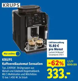 Lidl KRUPS Kaffeevollautomat Sensation Angebot
