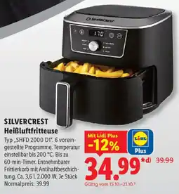 Lidl SILVERCREST Heißluftfritteuse Angebot