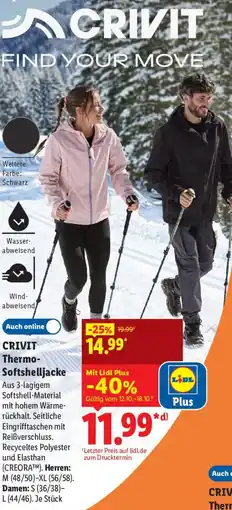 Lidl CRIVIT Thermo-Softshelljacke Angebot