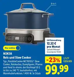 Lidl NINJA Reis und Slow Cooker Angebot