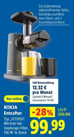 Lidl NINJA Entsafter Angebot