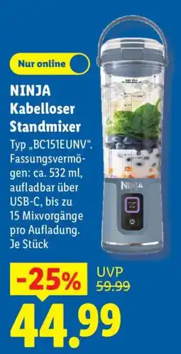 Lidl NINJA Kabelloser Standmixer Angebot