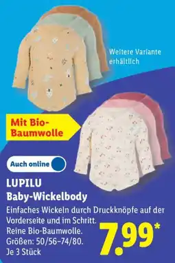 Lidl LUPILU Baby-Wickelbody Angebot