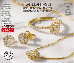 Galeria HIGHLIGHT-SET LUPENREINE DIAMANTEN HANDMADE IN GERMANY Angebot