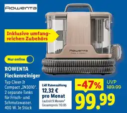 Lidl ROWENTA Fleckenreiniger Angebot