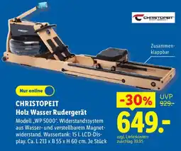 Lidl CHRISTOPEIT Holz Wasser Rudengerät Angebot