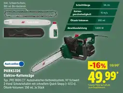Lidl PARKSIDE Elektro-Kettensäge Angebot