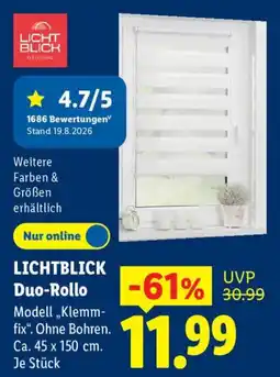 Lidl LICHTBLICK Duo-Rollo Angebot
