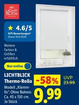 Lidl LICHTBLICK Thermo-Rollo Angebot