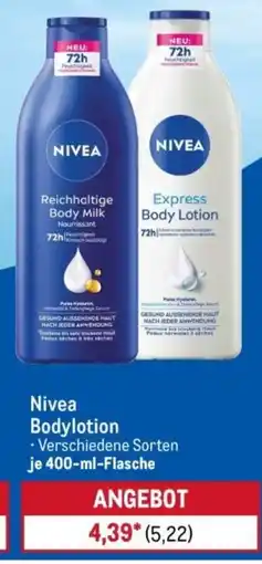 METRO Nivea Bodylotion Angebot