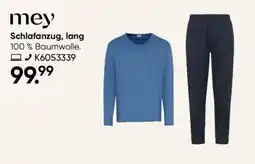 Galeria mey Schlafanzug, lang Angebot