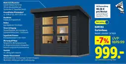 Lidl KARIBU Gartenhaus Modell „Hybrido“ Angebot