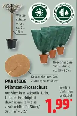 Lidl PARKSIDE Pflanzen-Frostschutz Angebot