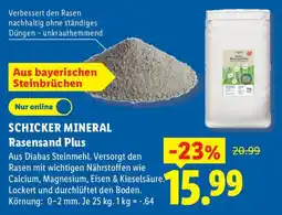 Lidl SCHICKER MINERAL Rasensand Plus Angebot