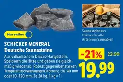 Lidl Schicker Mineral Deutsche Saunasteine Angebot