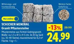 Lidl SCHICKER MINERAL Granit Pflastersteine Angebot
