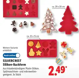 Lidl SILVERCREST Silikon-Backform Angebot