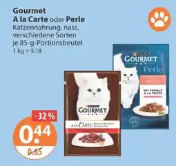 V Markt Gourmet A la Carte oder Perle Katzenfutter Angebot