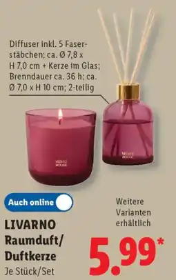 Lidl LIVARNO Raumduft/Duftkerze Angebot