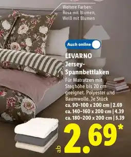 Lidl LIVARNO Jersey-Spannbetttuch Angebot