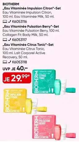 Galeria BIOTHERM „Eau Vitaminée Impulsion Citron" Set Angebot