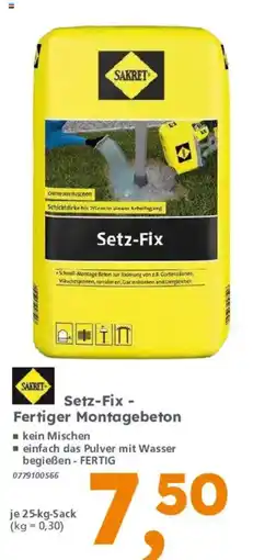 Globus Baumarkt SAKRET Setz-Fix Angebot