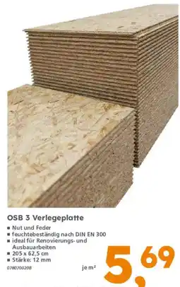 Globus Baumarkt OSB 3 Verlegeplatte Angebot