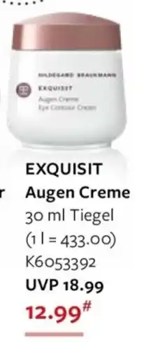 Galeria EXQUISIT Augen Creme Angebot
