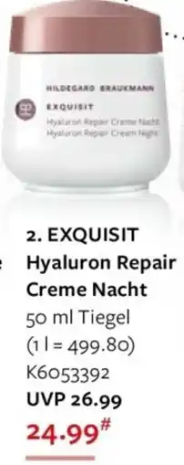 Galeria EXQUISIT Hyaluron Repair Creme Nacht Angebot