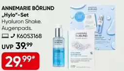 Galeria ANNEMARIE BÖRLIND „Hylo“-Set Hyaluron Shake. Augenpads. Angebot