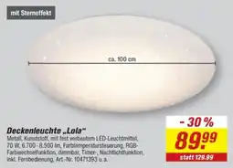 toom Baumarkt Deckenleuchte „Lola“ Angebot