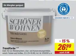 toom Baumarkt SCHÖNER WOHNEN Trendfarbe Angebot