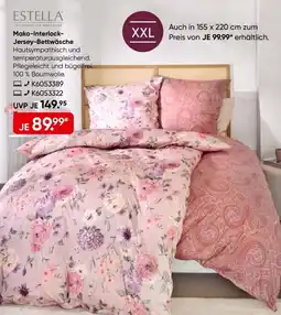 Galeria ESTELLA Mako-Interlock-Jersey-Bettwäsche Angebot