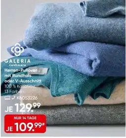 Galeria GALERIA cashmere Herren-Pullover Angebot